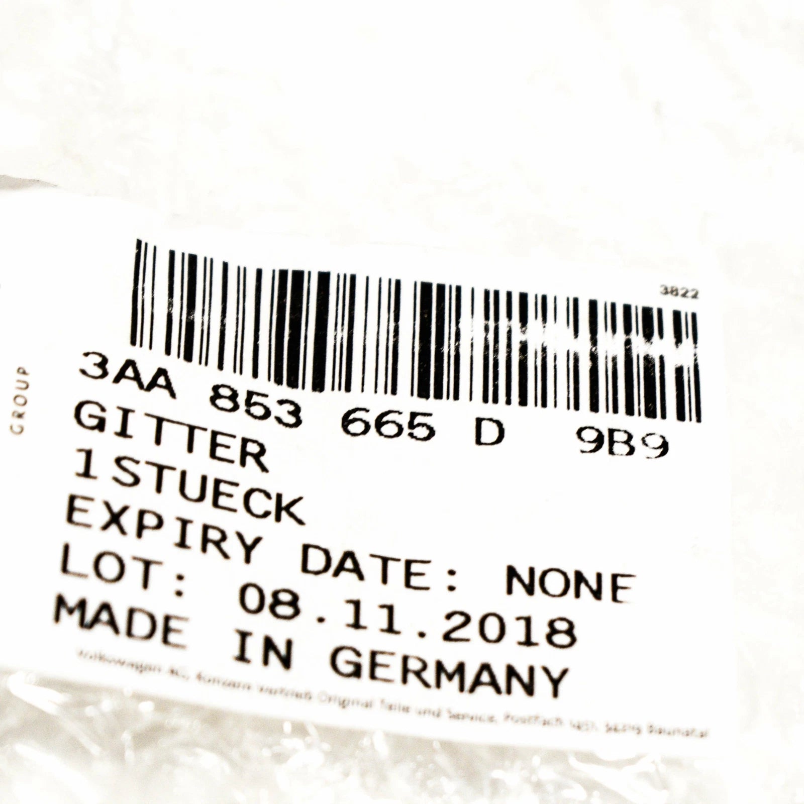 NEW VW PASSAT B7 FRONT BUMPER LEFT AIR VENT GRILLE R-LINE 3AA853665D9B9