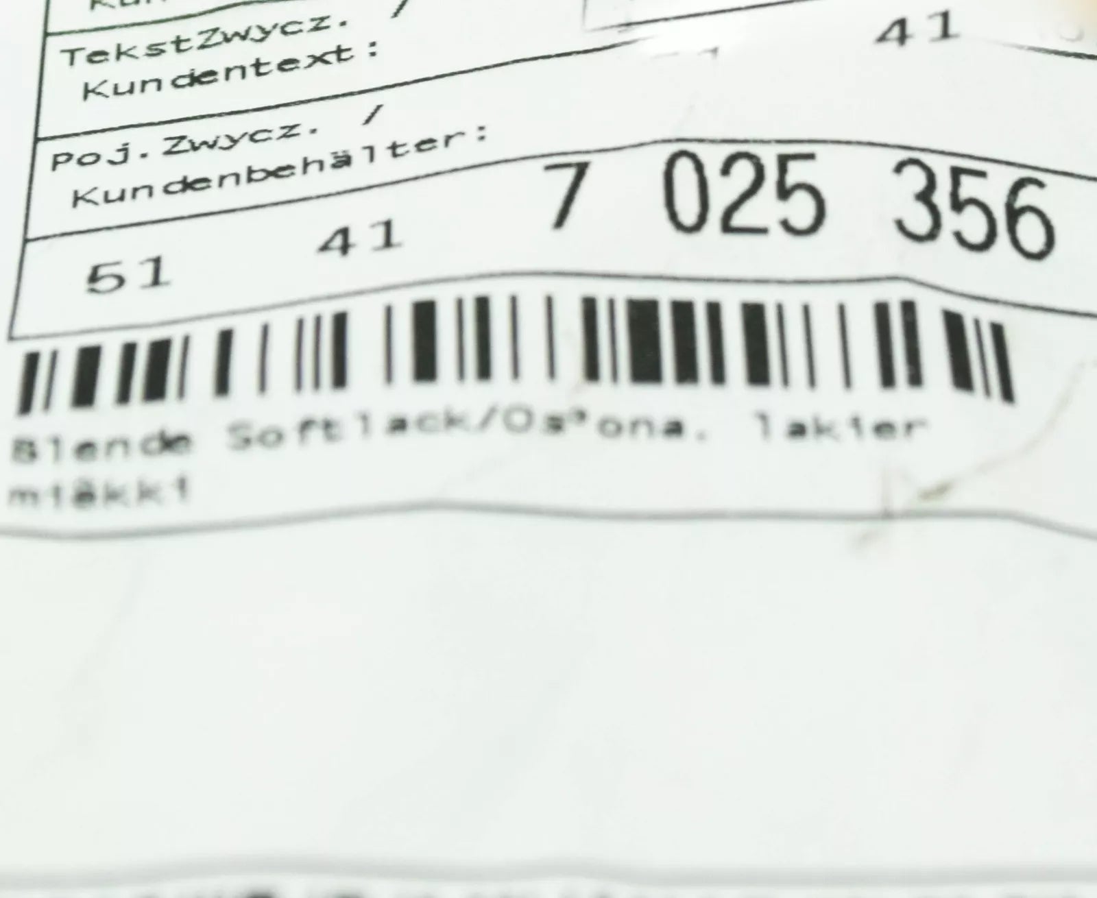 NEW BMW 3 E46 FRONT SOFT PAINT COVER 7025356 51417025356 ORIGINAL