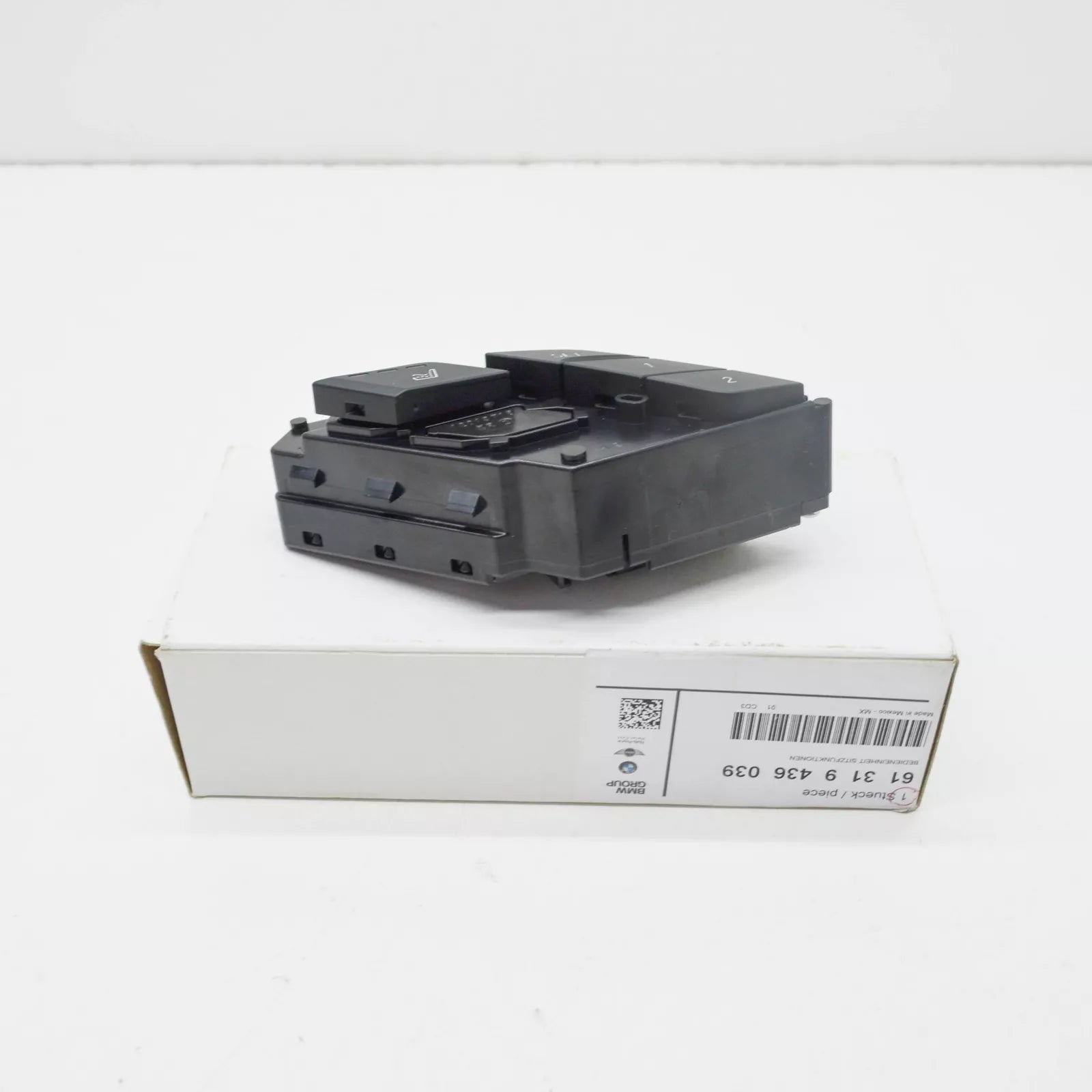 NEW BMW X5 G05 RIGHT SEAT CONTROL BUTTON SWITCH PANEL LHD 61319436039 ORIGINAL