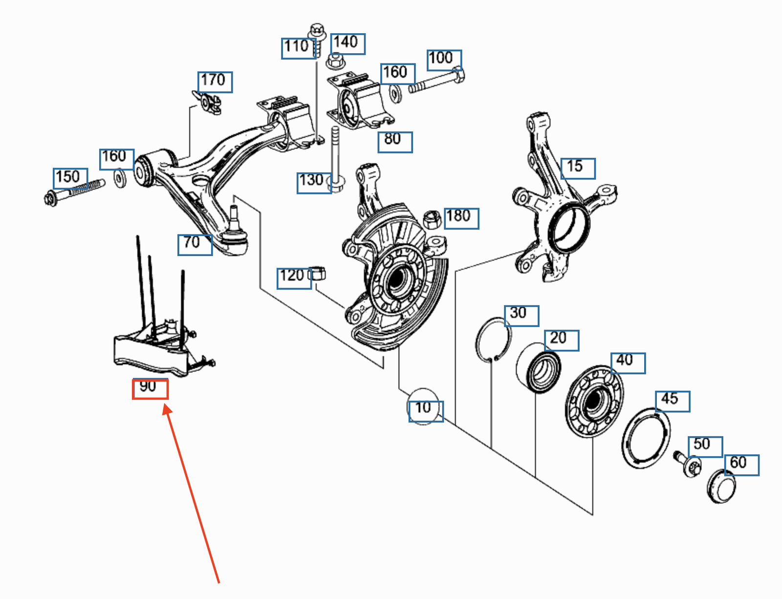 NEW MB A W176 AMG FRONT RIGHT BRAKE AIR DEFLECTOR PLATE A2464211720 ORIGINAL