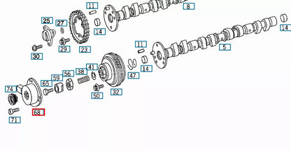 NEW MERCEDES-BENZ SLK R170 ENGINE CAMSHAFT MAGNET  A1110510177