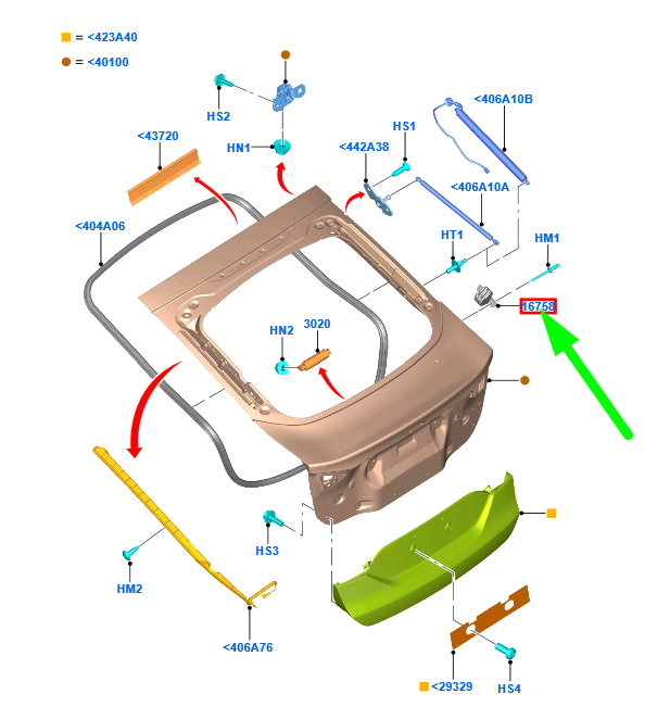 new ford mondeo mk5 luggage compartment door bumper 2096107 original
