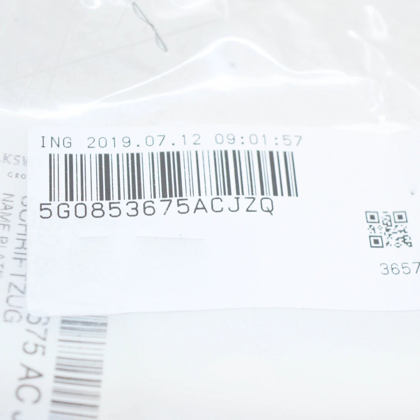 NEW VOLKSWAGEN GOLF MK7 5G BOOT LID GTI BADGE LOGO 5G0853675 ACJZQ ORIGINAL