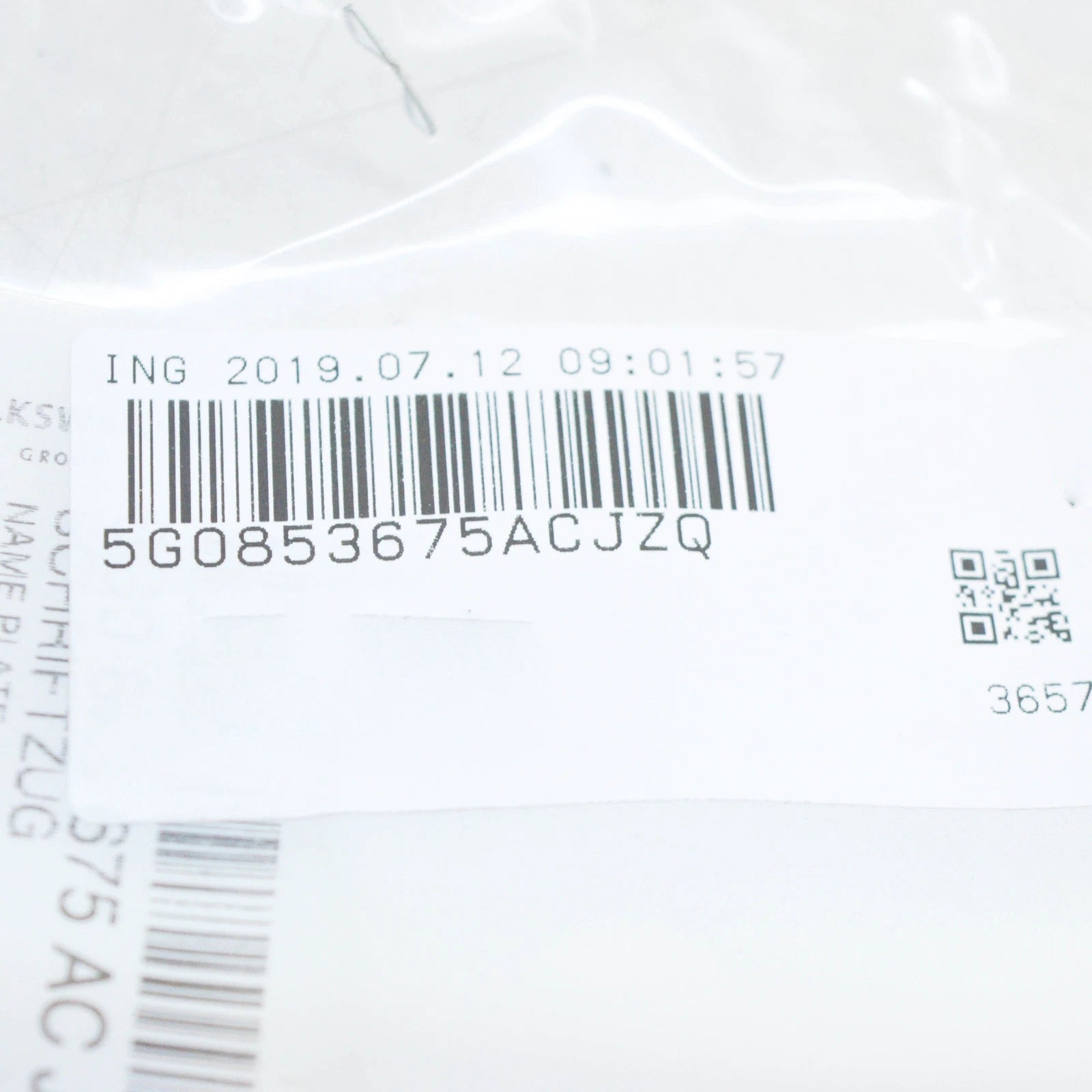 NEW VOLKSWAGEN GOLF MK7 5G BOOT LID GTI BADGE LOGO 5G0853675 ACJZQ ORIGINAL