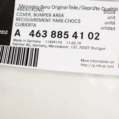 NEW MB G W463 FRONT BUMPER RADIATOR GRILLE TRIM AMG A4638854102 ORIGINAL