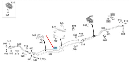 NEW MERCEDES-BENZ VITO W447 REFRIGERANT LINE A4478301715 ORIGINAL