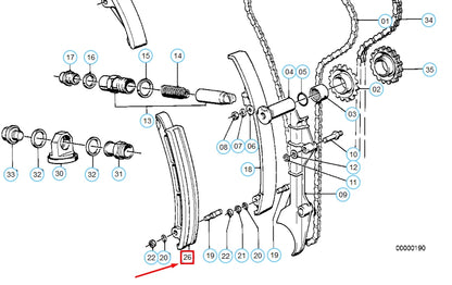NEW BMW 6 E24 M6 CHAIN TENSIONER 11311307442 1307442