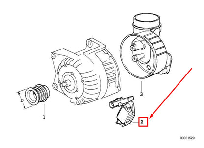 NEW BMW 3 COMPACT E36 VOLTAGE REGULATOR 1739435 12321739435 ORIGINAL