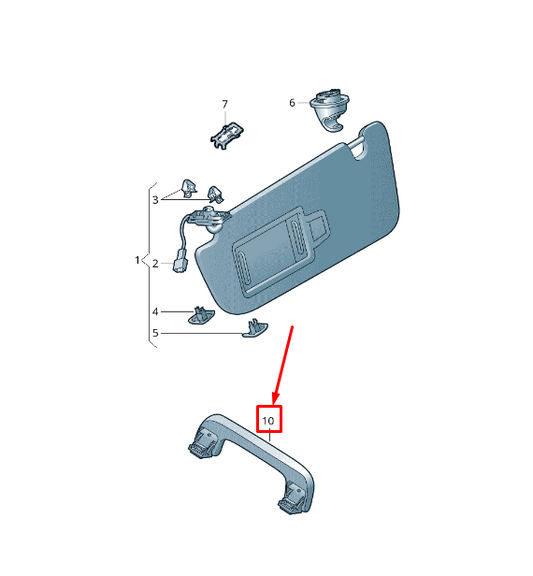 new audi q5 fy rear right roof grab handle 8r0857608d dt4 8r0857608ddt4 original