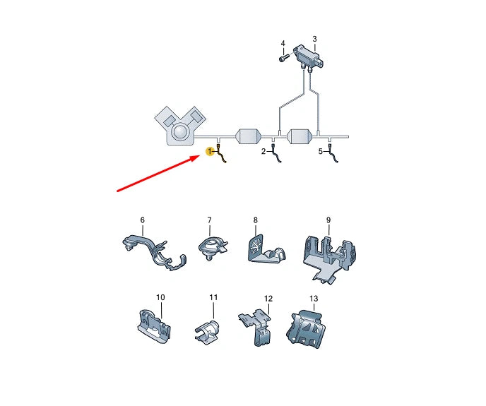 NEW AUDI Q2 FRONT LAMBDA PROBE 06K906262CS ORIGINAL