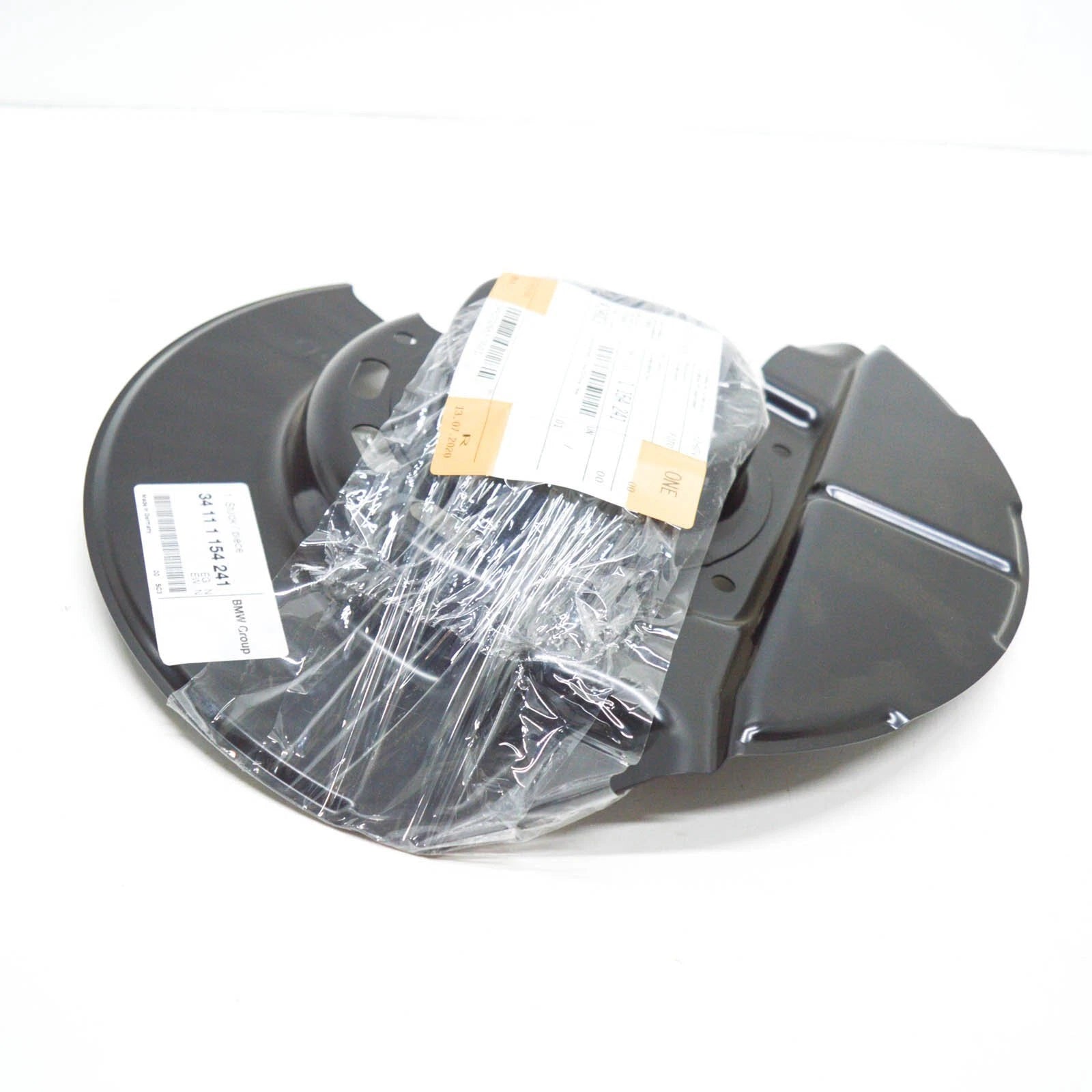 NEW BMW 3 E30 LEFT BRAKE ROTOR SPLASH SHIELD 34111154241 ORIGINAL