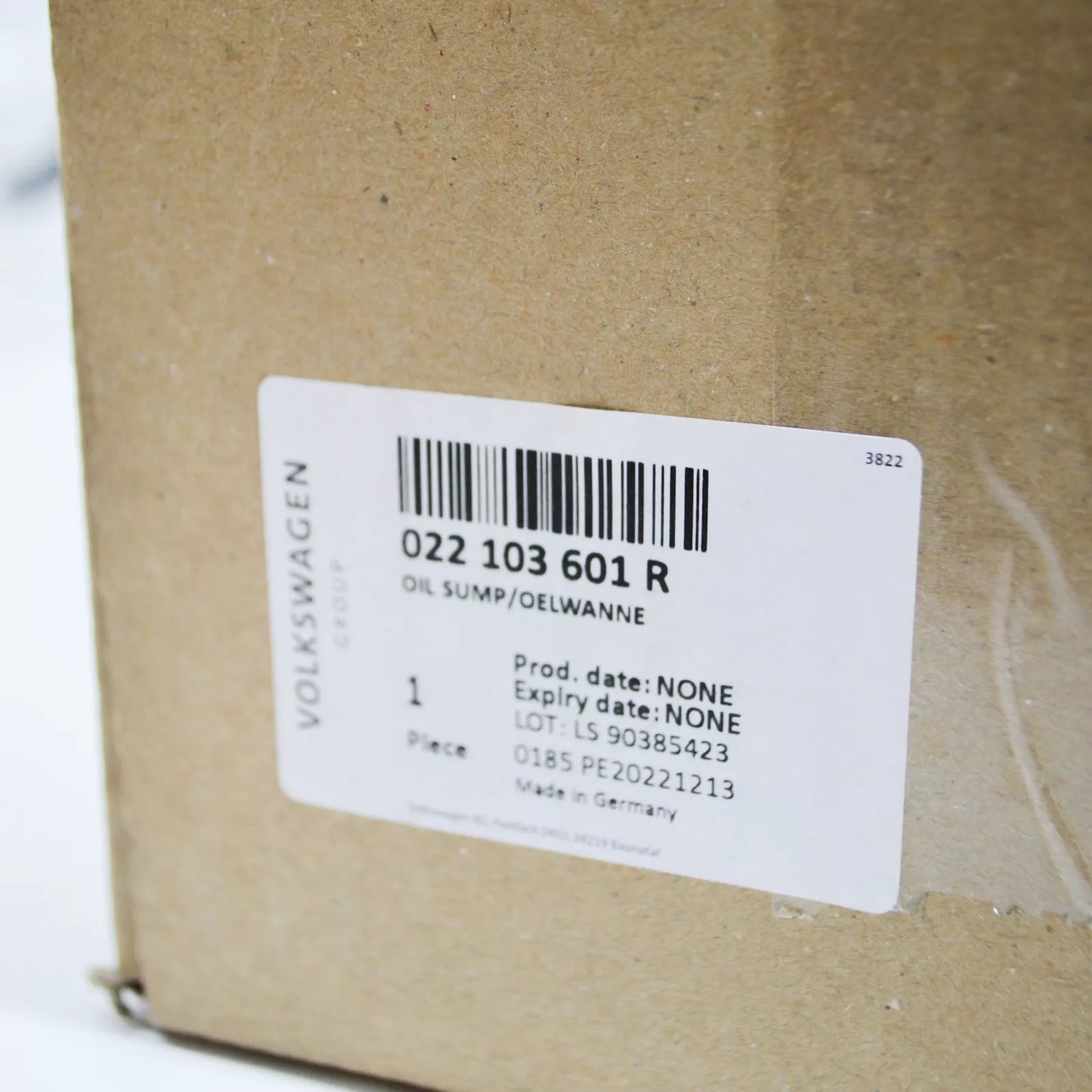 NEW AUDI A3 SPORTBACK 8PA ENGINE OIL PAN 022103601R ORIGINAL