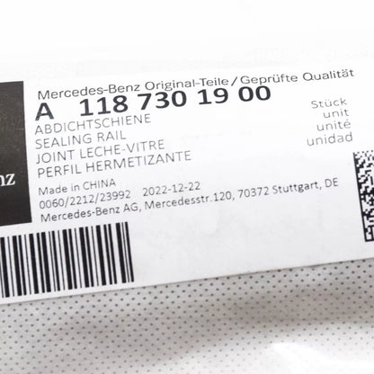 NEW MB CLA C118 REAR LEFT DOOR WINDOW OUTER SEALING RAIL A1187301900 ORIGINAL