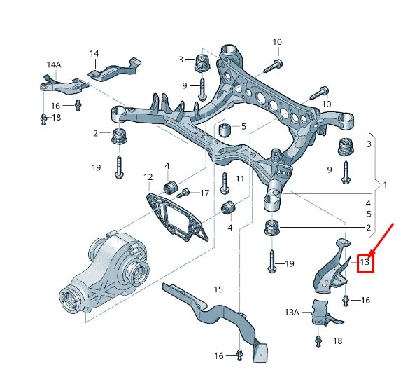 NEW AUDI A7 SPORTBACK 4G REAR LEFT FRAME STONE CHIP GUARD 4G0505561C