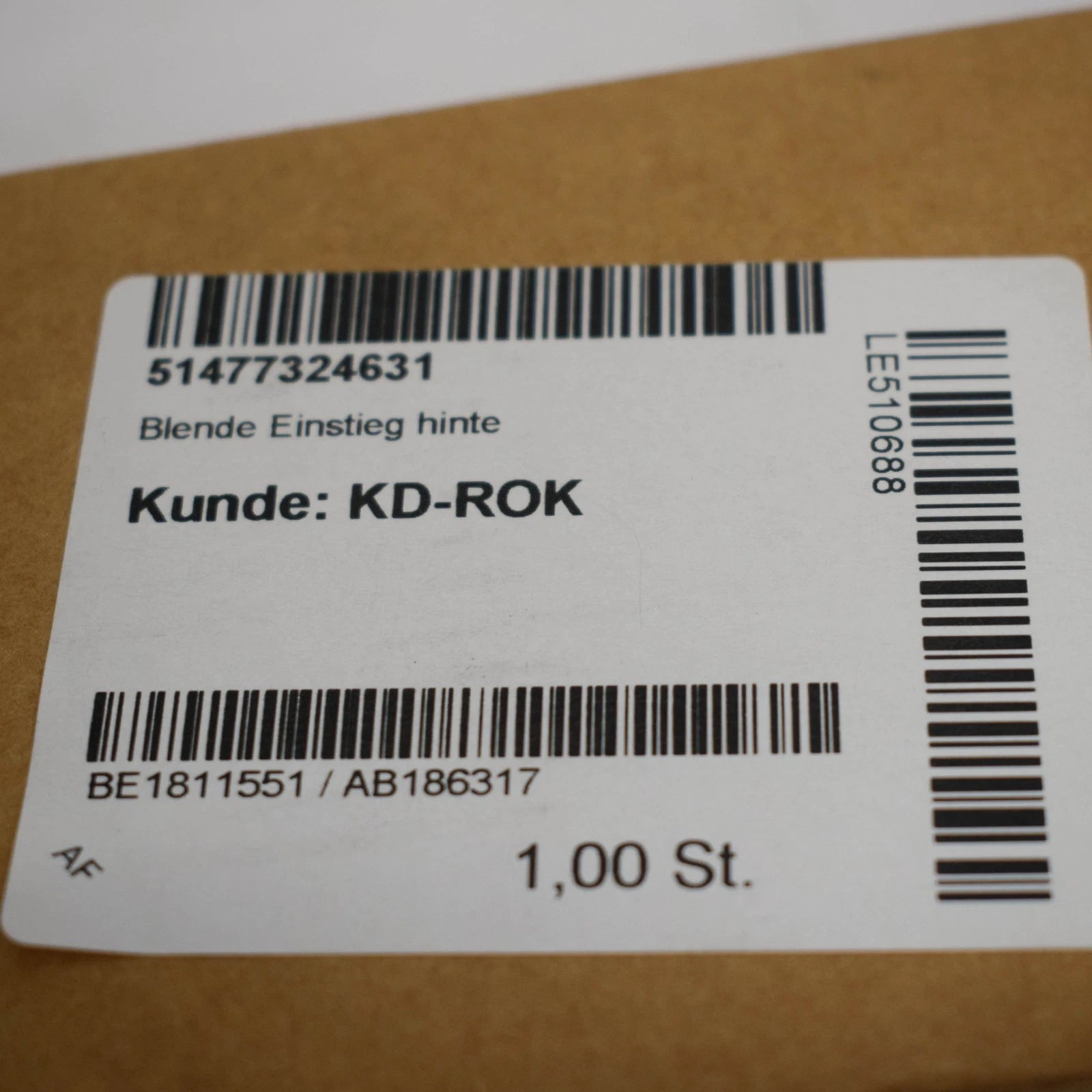 NEW BMW 3 GT F34 REAR DOOR SILL COVER TRIM 51477324631 ORIGINAL