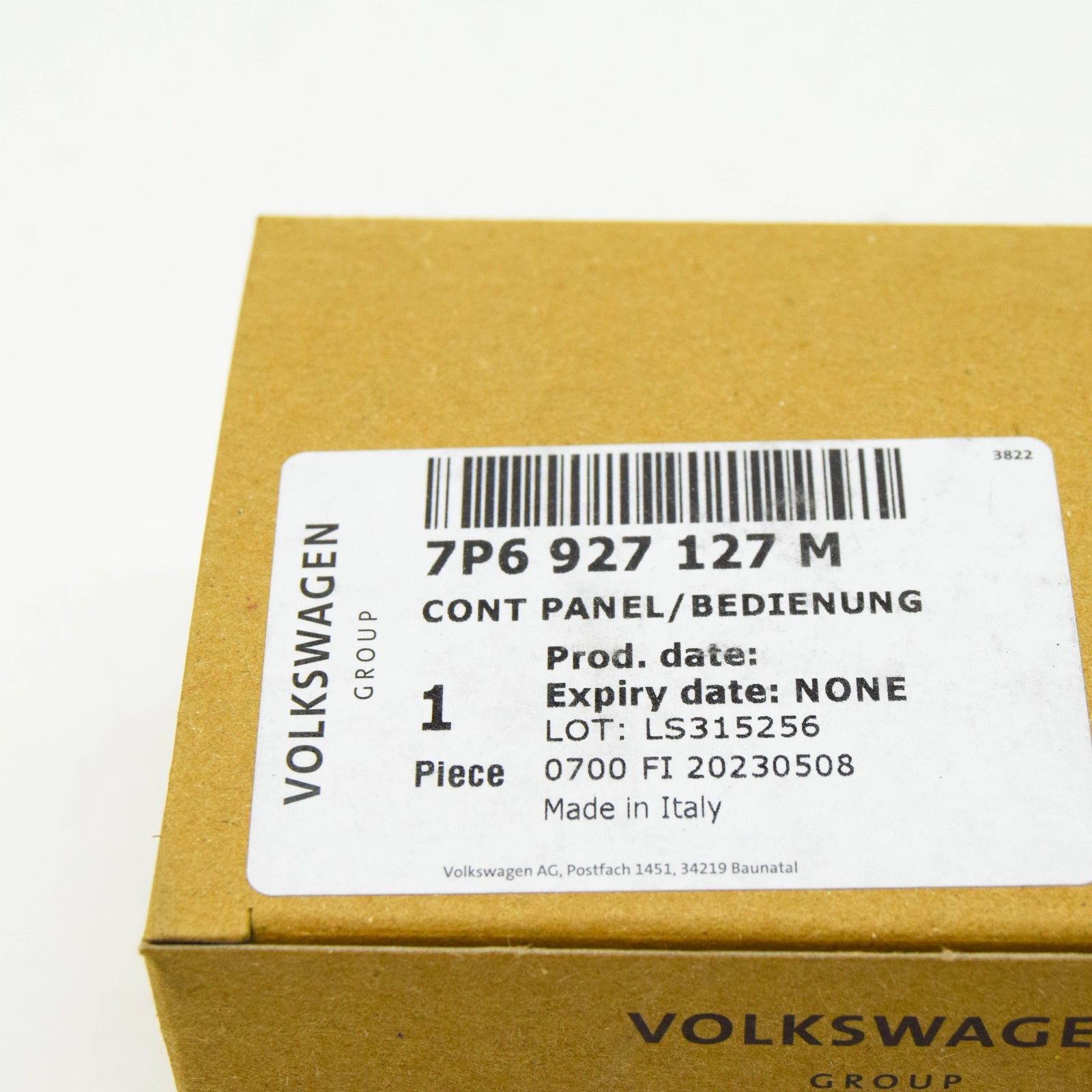 NEW VW TOUAREG 7P ESP ECO START-STOP CONTROL PANEL/PUSHBUTTON 7P6927127M