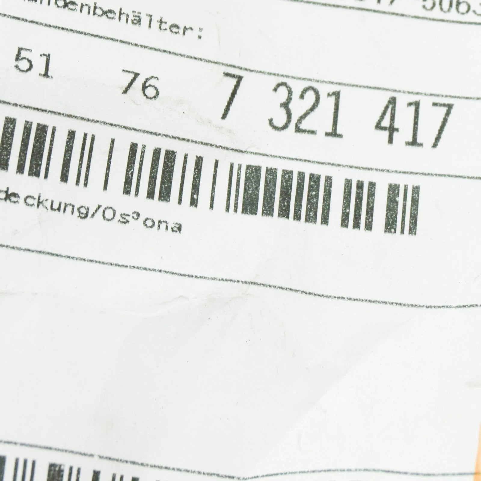 NEW BMW 7 F01, F02 HOOD COVER 51767321417 7321417 ORIGINAL