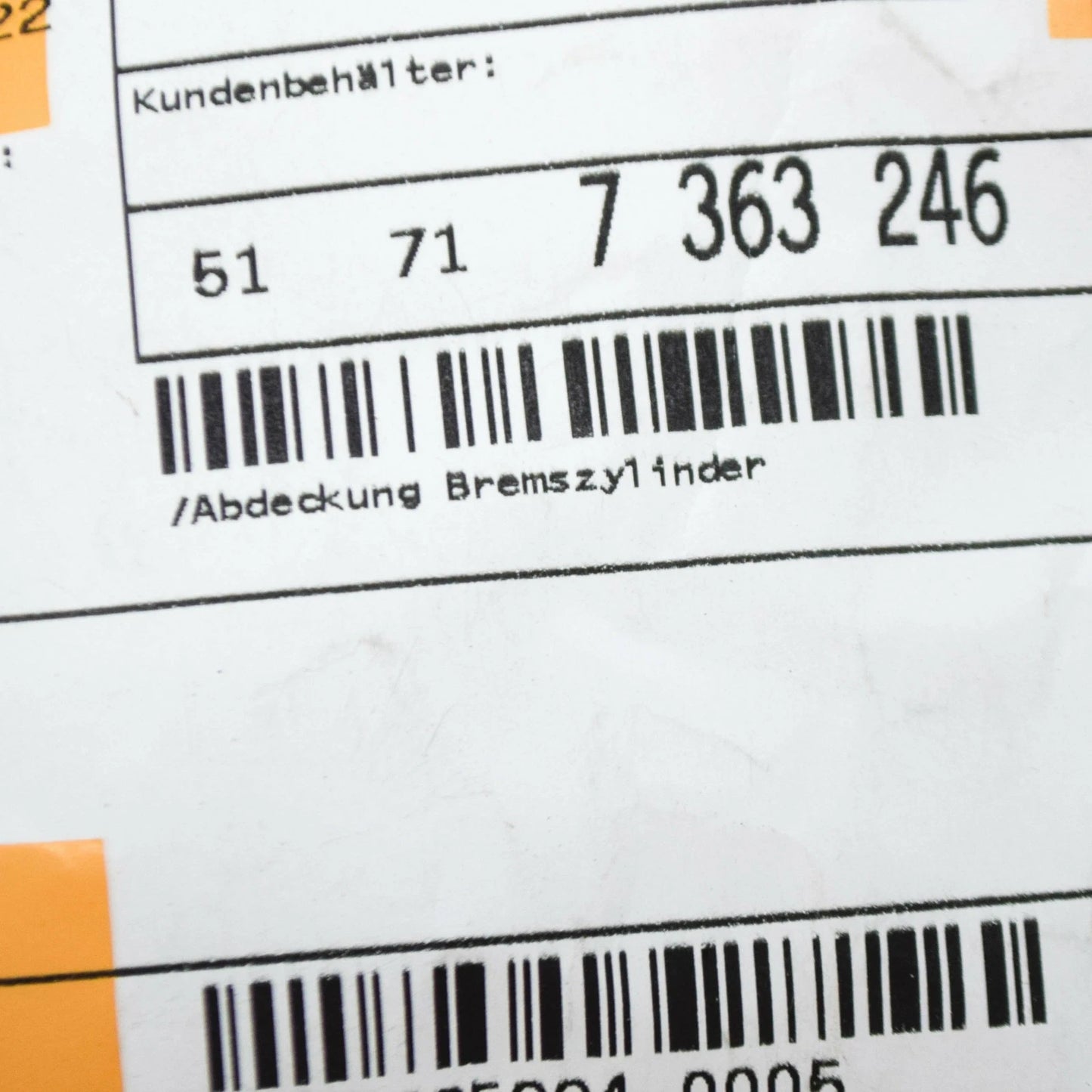 NEW BMW 3 TOURING G21 BRAKE CYLINDER COVER 51717363246 ORIGINAL