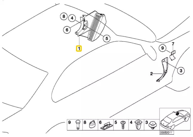 NEW BMW E46 97-06 DRIVER'S FOOT REST DEAD PEDAL BLACK 8213945