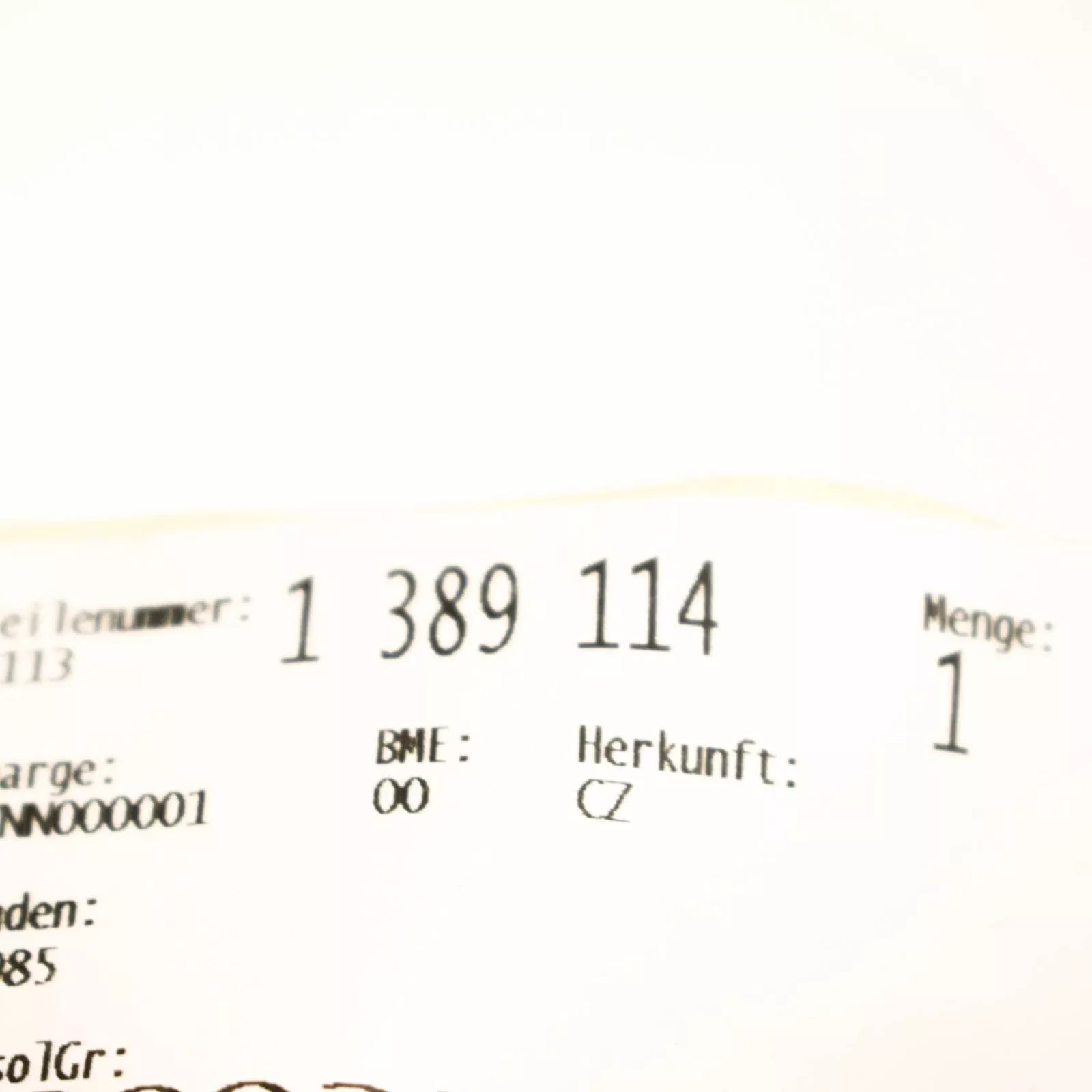 NEW BMW 5 E34 BLACK RELAY MOUNT HOLDER 61131389114 ORIGINAL