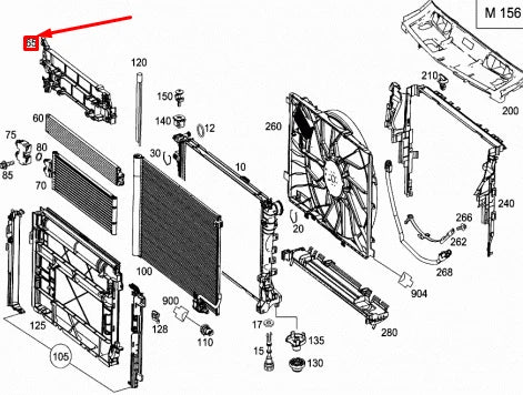 NEW MERRCEDES-BENZ C W204 AMG OIL COOLER SUPPORT A2125040018