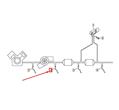 NEW VOLKSWAGEN GOLF MK7 EXHAUST GAS TEMPERATURE SENSOR 04L906088BL