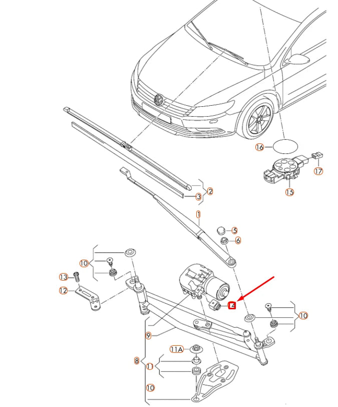 NEW VW CC 4-PIN ELECTRICAL CONNECTOR FLAT CONTACT HOUSING 1J0973724 ORIGINAL
