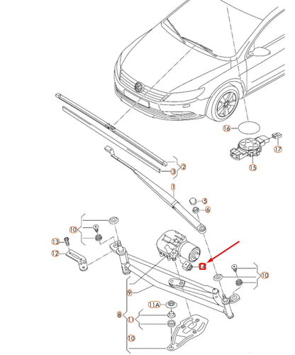 NEW VW CC 4-PIN ELECTRICAL CONNECTOR FLAT CONTACT HOUSING 1J0973724 ORIGINAL