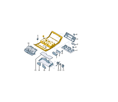 NEW VOLKSWAGEN TRANSPORTER T5 CENTER CONSOLE TRIM 7E7868438Y20 ORIGINAL