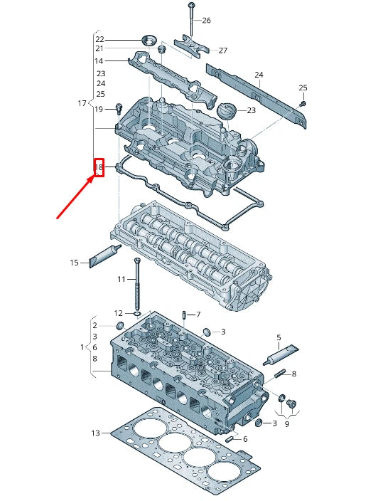 NEW VOLKSWAGEN ARTEON 3H7 CYLINDER HEAD GASKET 05L103483E