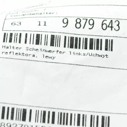 NEW BMW 5 G30 FRONT LEFT HEADLIGHT BRACKET MOUNT 63119879643 9879643 ORIGINAL