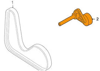 NEW VOLKSWAGEN CC 358 BELT TENSIONER 06J903133D 2.0 PETROL