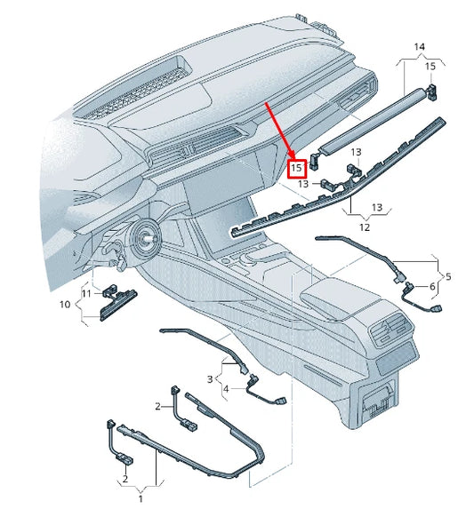 NEW AUDI E-TRON GEN LEFT LED MODULE 4KE947355R