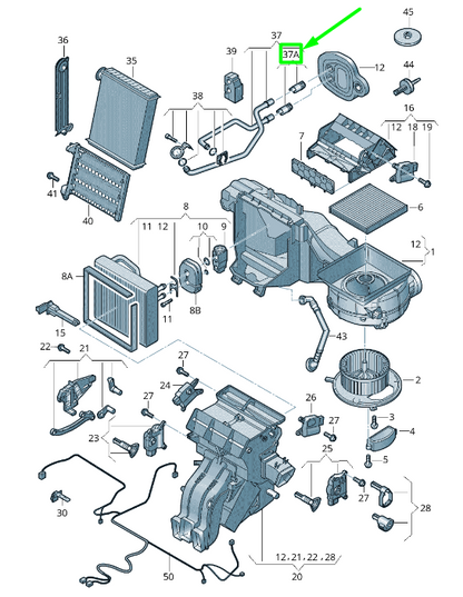 new volkswagen passat b8 3g quick acting coupling 5q0819454 original