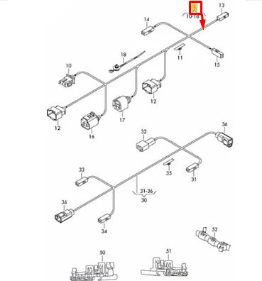 NEW VW PASSAT CC 357 REAR TRUNK BOOT LID HARNESS 3C8971192C