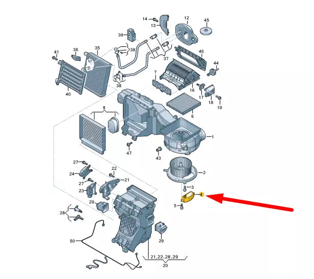 NEW VOLKSWAGEN CRAFTER SZ HEATER FAN CONTROL 5Q0907521F ORIGINAL