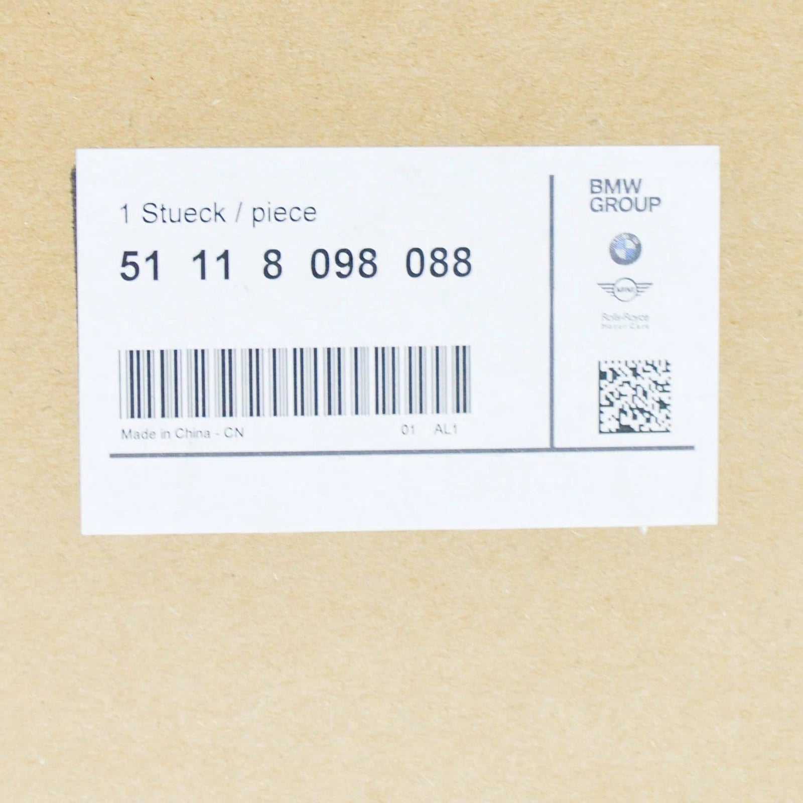 NEW BMW X3 G01, F97 FRONT RIGHT BUMPER GRILL 8098088 51118098088 ORIGINAL