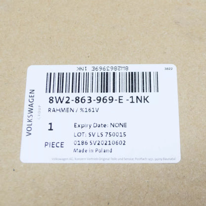 NEW AUDI A4 B9 CENTRE CONSOLE COVER FRAME RHD 8W2863969E1NK ORIGINAL