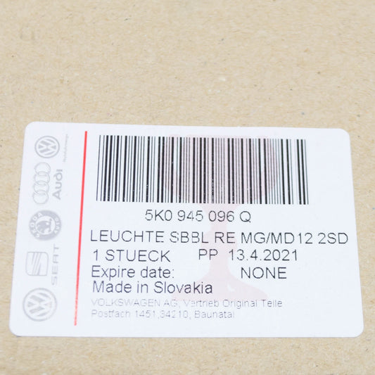 NEW VOLKSWAGEN GOLF MK6 REAR RIGHT TAILLIGHT TINTED 5K0945096Q ORIGINAL