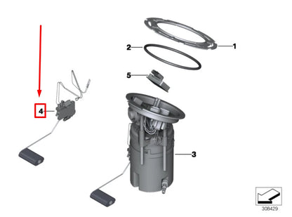 NEW BMW X4 F26 FUEL LEVEL SENSOR 7285450 16117285450 ORIGINAL