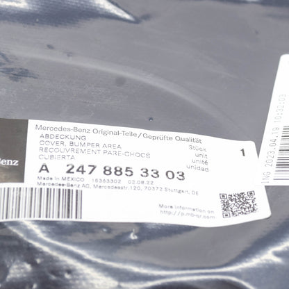 NEW MB GLB X247 FRONT BUMPER AREA LEFT LOWER INNER COVER A2478853303 ORIGINAL