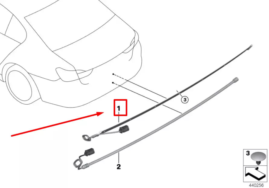NEW BMW 3 G28 TAILGATE SMART OPENER SENSOR WIRE 61357391042 7391042 ORIGINAL