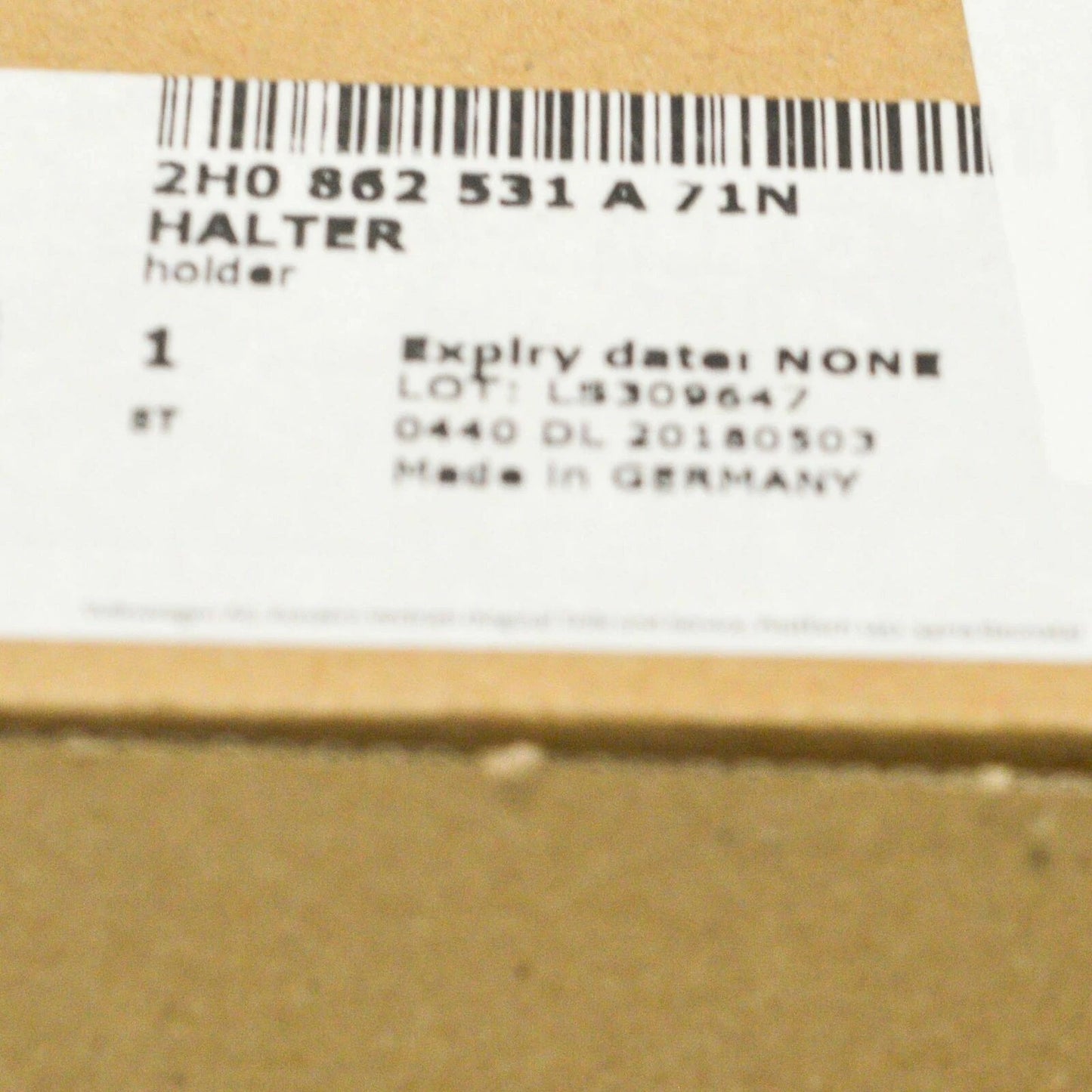 NEW VW AMAROK 2H INTERIOR CENTER CONSOLE DRINKS HOLDER 2H0862531A71N