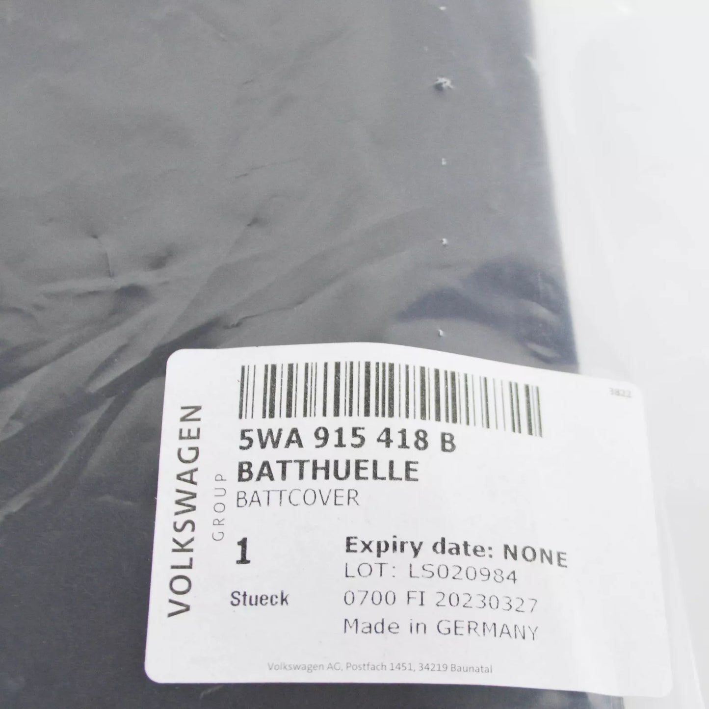 NEW VOLKSWAGEN TIGUAN AD BATTERY COVER HOUSING 5WA915418B ORIGINAL