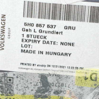 NEW VOLKSWAGEN GOLF MK8 CD FRONT LEFT DOOR MIRROR COVER CAP 5H0857537GRU