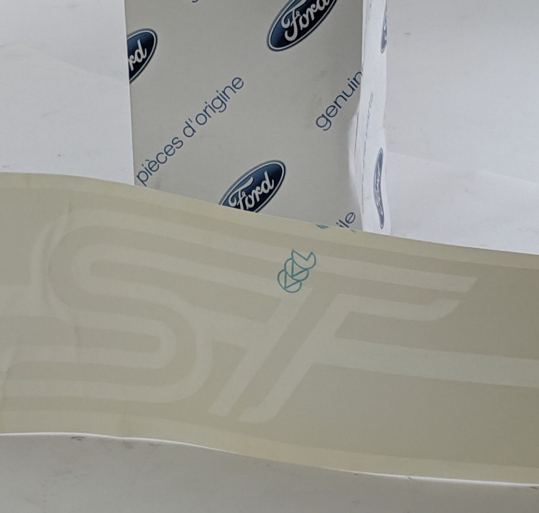 new ford focus mk2 decals white with st logo am5m5j-200b14-aa 1386169 original
