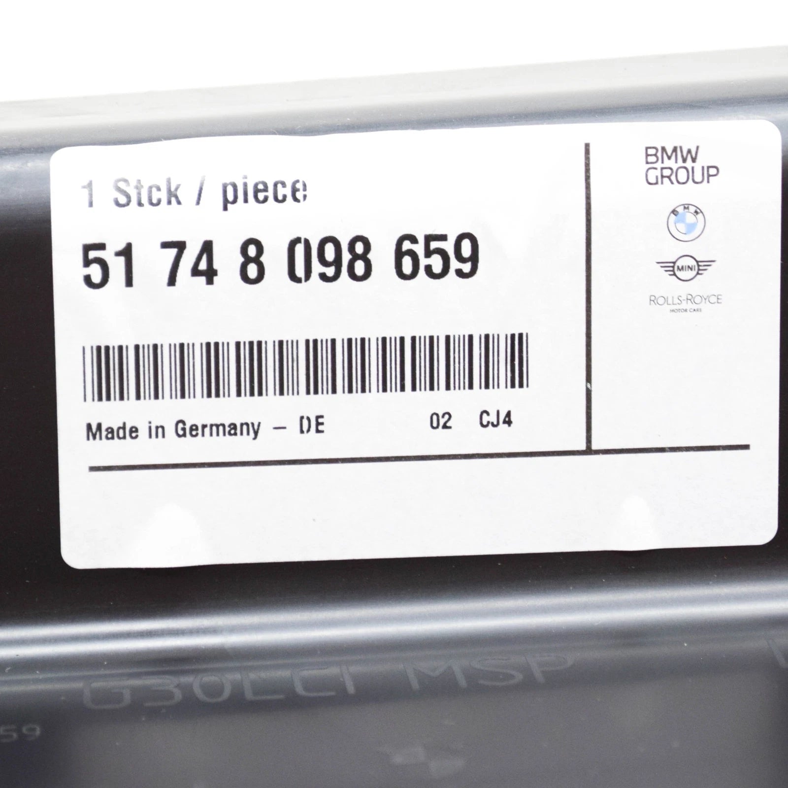 NEW BMW 5 G30 LEFT RADIATOR AIR DUCT 51748098659 ORIGINAL