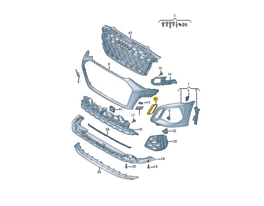 NEW AUDI A3 LIMOUSINE 8Y FRONT RIGHT BUMPER TRIM 8Y08073429B9 ORIGINAL