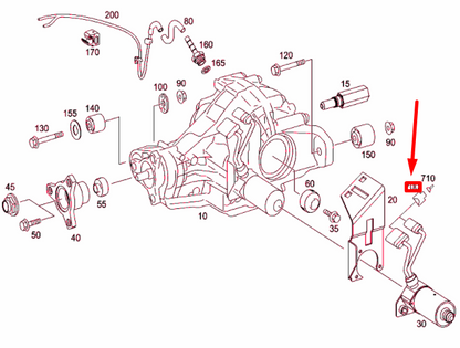 NEW MERCEDES-BENZ ML W164 REAR AXLE SERVOMOTOR PLUG A0465458128 ORIGINAL