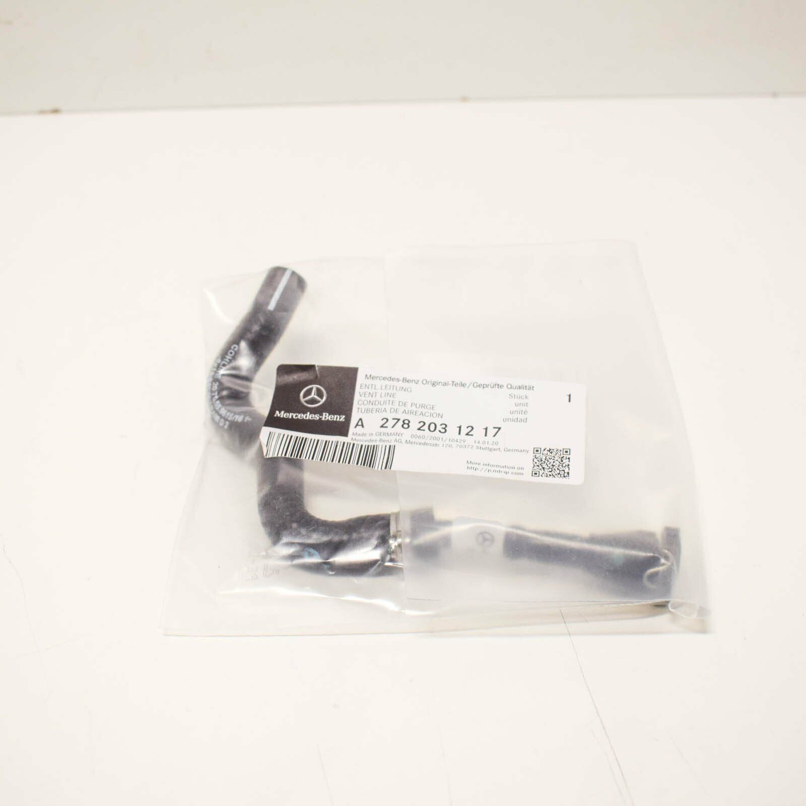NEW MERCEDES BENZ GL X166 TIMING CASE VENT PIPE HOSE A2782031217 ORIGINAL